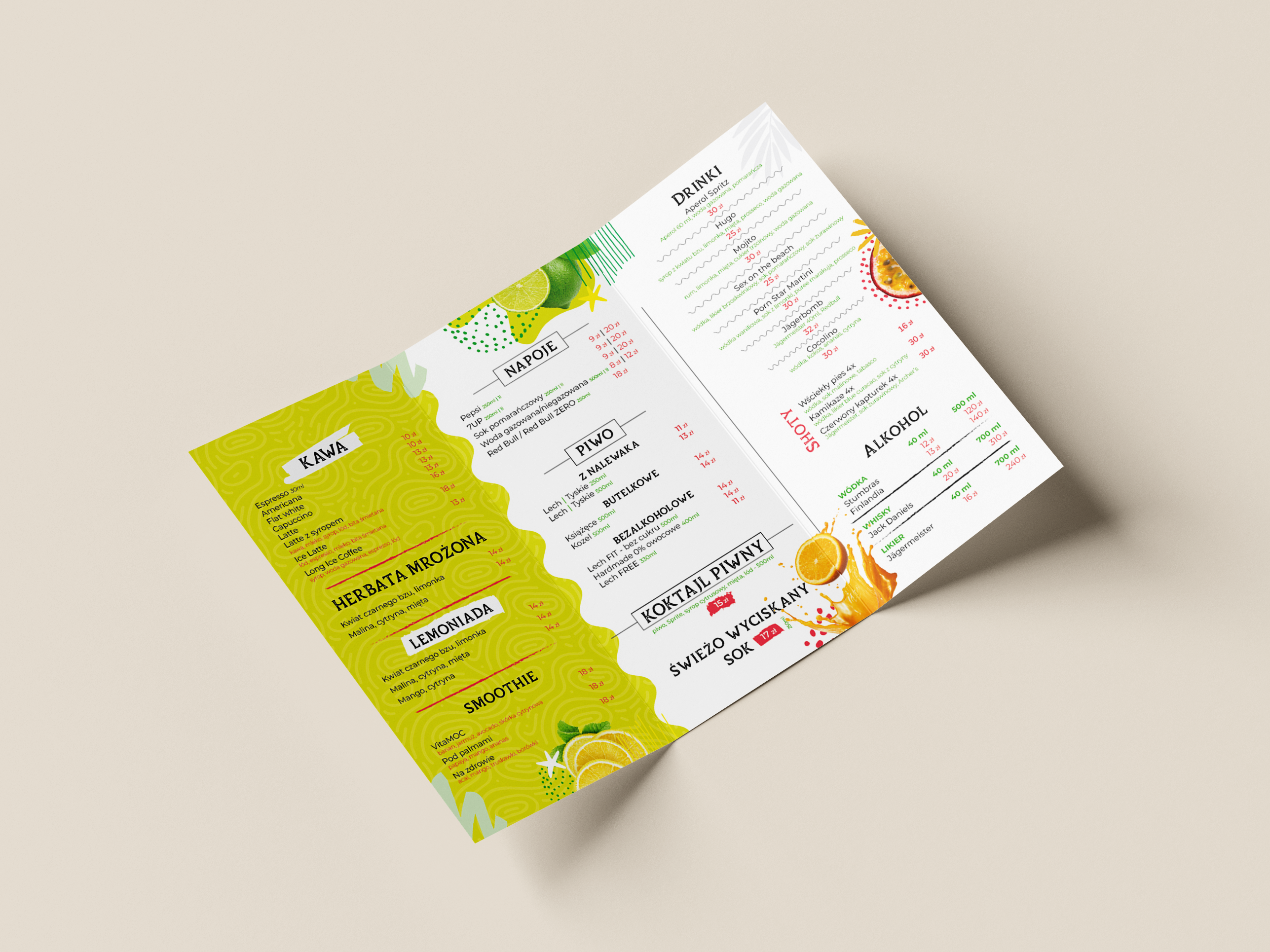 Menu Restauracja